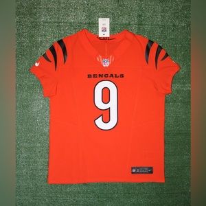 Authentic Joe Burrow Cincinnati Bengals Orange Nike Vapor FUSE Elite Jersey 44/L